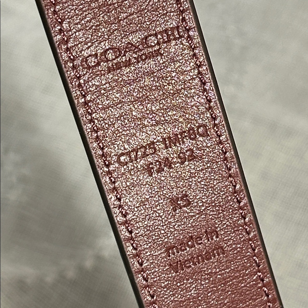 NWT Coach leather Belt C1725 size XS - Picture 7 of 10